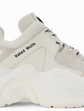 Naked Wolfe Track Sneaker White & Gray